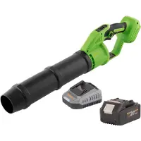 Procraft Soplador de hojas a batería PB24bb 20 V sin escobillas + 1 batería de 4,0 Ah + cargador