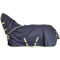 Bucas Outdoordecke 200g con cuello integrado, manta para exteriores Oasis, color gris/lima, talla 165