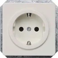 Siemens Enchufe Schuko DELTA profil, modelo 5UB1403, 10/16A, 250V, color blanco titanio
