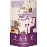 MjAMjAM Puro Placer de Carne - Bolsita exprimible Adult Cat - Jabalí - 12 x 125 g