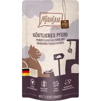MjAMjAM Puro Placer de Carne - Bolsita exprimible Adult Cat - Caballo - 12 x 125 g