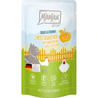 MjAMjAM Chicks & Friends - Pouch Adult Cat - Pollo con manzana - 12 x 125 g