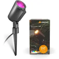 Steinel Foco para jardín Gartenstrahler Spot, 24V, sistema de iluminación para jardín de 24V, control mediante aplicación, sin sensor, referencia 089351
