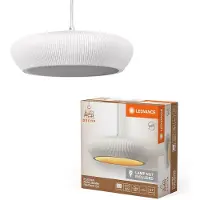 Ledvance Lámpara de techo , lámpara colgante, yeso decorativo, blanco puro, E27