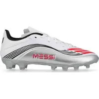Adidas adidasBota F50 Messi League multisuelo para niños 38 Cloud White / Lucid Red / Silver Metallic Niño