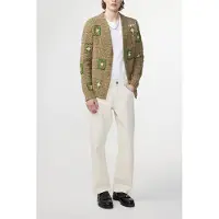 NN07 Nate Cardigan 6603 Khaki Beige Talla: M | Cárdigan Outlet | Hombre | Marrón