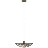Eglo Lámpara colgante Swaby, ideal para mesas de comedor, lámpara de techo colgante, lámpara para salón fabricada en acero con acabado en bronce, casquillo E27, diámetro 40 cm