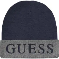 Guess Marciano GUESS Logo Beanie Smart Blue Talla: OS | Sombreros Outlet | Hombre | Azul