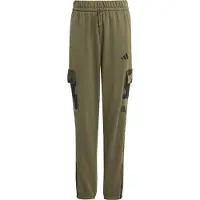 Adidas adidasPantalón de felpa estilo cargo con estampado de camuflaje Seasonal Essentials 164 Olive Strata / Black Niño