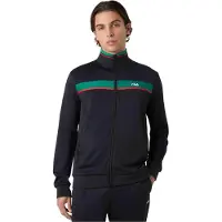 FILA Sagano Regular Taped Track Jacket Black Talla: S | Sudaderas con Capucha Outlet | Hombre | Negro