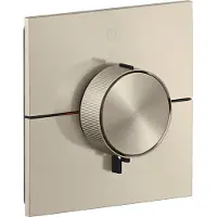 Axor ShowerSelect ID, termostato empotrado, diseño rectangular, para un caudal, acabado níquel cepillado