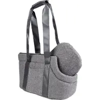 Flamingo Bolsa para perros Danira, 50x24x26 cm, poliéster, con cojín extraíble, correa de seguridad