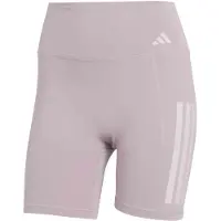 Adidas - Women's Optime 3-Stripes Short Leggings - Leggings size XL - Length: 5'', morado/fucsia