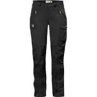 Fjällräven - Women's Nikka Trousers Curved - Pantalones de trekking size 42 - Raw Length, negro