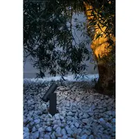 Faro 70782, iluminación para base y poste exterior, gris oscuro, aluminio, IP65, Clase I, 6 W