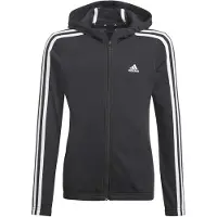 Adidas adidasChaqueta con capucha Essentials 3 bandas 110 Black / White Niño