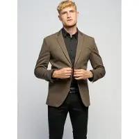 TeeShoppen Chaqueta tipo saco para negocios ' The Original ' marrón oscuro
