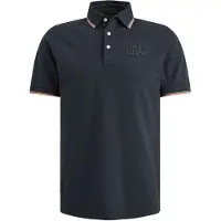 PME Legend Camiseta 'Polo shirt in piqué with artwork' azul oscuro