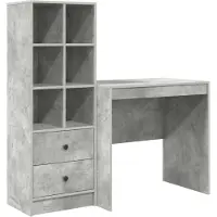 Syfax Escritorio Gris Concreto 125,5 x 50 x 127 cm 2 uds.