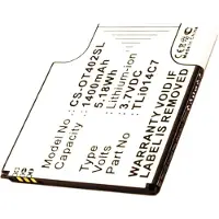 AccuCell Batería compatible con el Alcatel TLi014C7, para los modelos Alcatel One Touch Pixi First, OT-4024, OT-4024D, OT-4024X