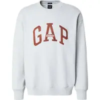 Gap Sudadera chocolate / gris claro / blanco