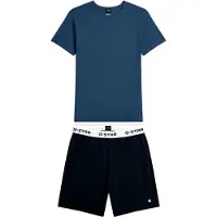 G-Star Pijama corto 'Slate' azul / negro