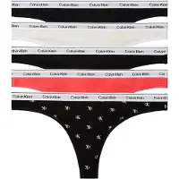 Calvin Klein Jeans Strings THONG X5 mujer - Negro - EU XL