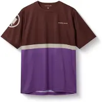 Endura - Singletrack Core T-Shirt II - Maillot de ciclismo size L, marrón/morado