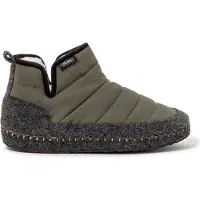 Nuvola Nuvola. Zapatillas de casa 'Boot New Wool' verde oscuro