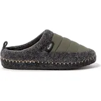 Nuvola Nuvola. Zapatillas de casa 'Zueco New Wool' verde oscuro