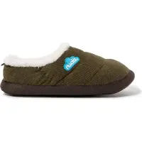 Nuvola Nuvola. Zapatillas de casa 'Classic Cordy' verde oscuro
