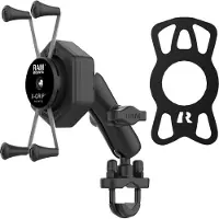 Ram Mounts Soporte Mediano X-grip Para Teléfono Grande Con Vibe-safe Y Base De Abrazadera En U