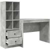 Syfax Escritorio Gris Concreto 145.5 x 50 x 127 cm 2 uds.