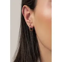 Hey Happiness Pendientes 'Luna' oro rosa