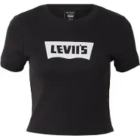 Levi's Graphic Essential Sporty Ringer Tee Black Talla: XS | Camisetas de Seda Outlet | Mujer | Negro