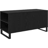 Syfax Mesa de Café Roble Negro 102 x 44,5 x 50 cm