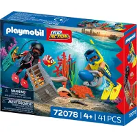 Playmobil Juego De Construcción Police Diver With Treasure