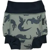 Mikk-Line - Kid's Swim Baby Pant AOP - Pantalones de baño size 3-4 Years, gris/azul