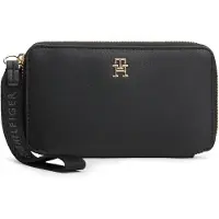 Tommy Hilfiger Cartera 'Signature Tape Wrist Strap' negro