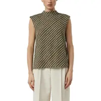 Comma Blusa oliva / blanco