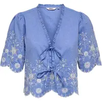 ONLY Blusa 'ONLMiffy' azul real / offwhite