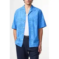 NN07 Ben Short Sleeve Shirt Blue Quartz Talla: S | Camisas Casuales Outlet | Hombre | Azul