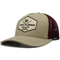Surf Monkey Gorra deportiva borgoña