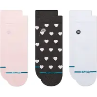 Stance Calcetines 'Hearts Lowrider' rosa / negro / blanco