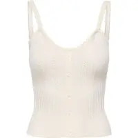 ONLY Top de punto 'ONLKia' blanco lana