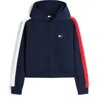 Tommy Hilfiger Sudadera con cremallera azul oscuro / rojo / blanco