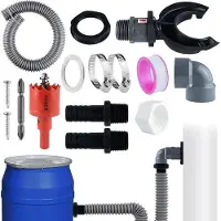 OEM Colector de agua de lluvia - Conexión para bajantes - Para techos de hasta 80 m²