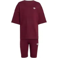 Adidas Originals Conjunto 'CYCLING SHORTS TEE' rojo vino