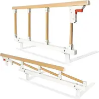 Markenlos Reja de protección para terrazas para personas mayores, plegable, 1 unidad, aluminio, 93x35 cm