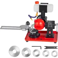 Vevor Afiladora de Discos de Sierra Circular 370 W 2890 RPM, con Muela de 125 mm, Depósito de Agua y Centradores de Sierra para Hojas de 80 a 700 mm, Ajuste de Ángulo para Taller Bricolaje Carpintería
